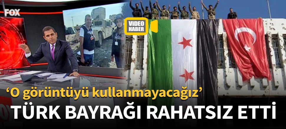 Türk bayrağı Fatih Portakal'ı rahatsız etti!
