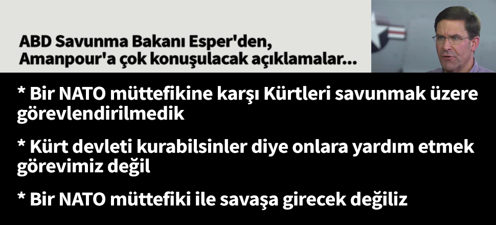 "Kürt devleti kurabilsinler diye yardım etmek görevimiz değil"