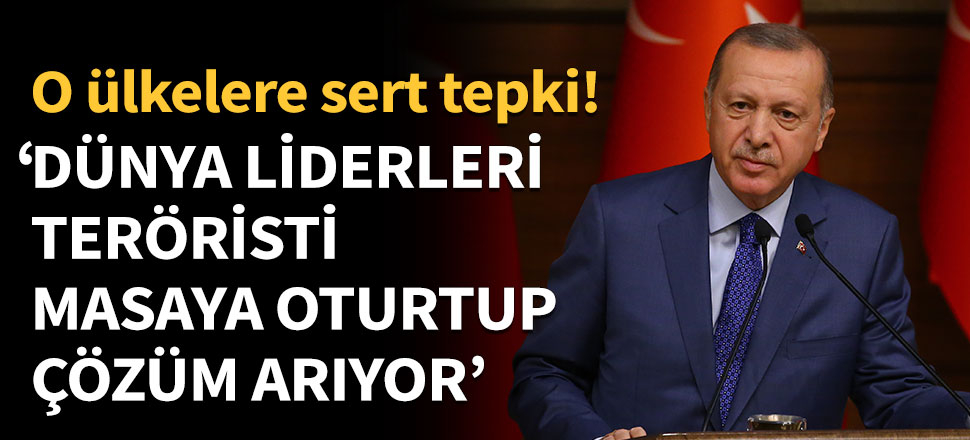 Erdoğan: Dünya liderleri teröristi masaya oturtup çözüm arıyor