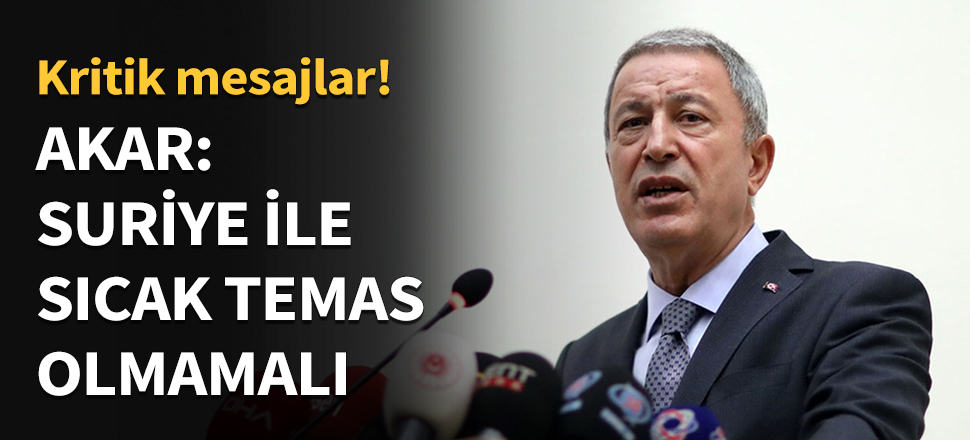 Bakan Akar'dan kritik F-35 mesajı...