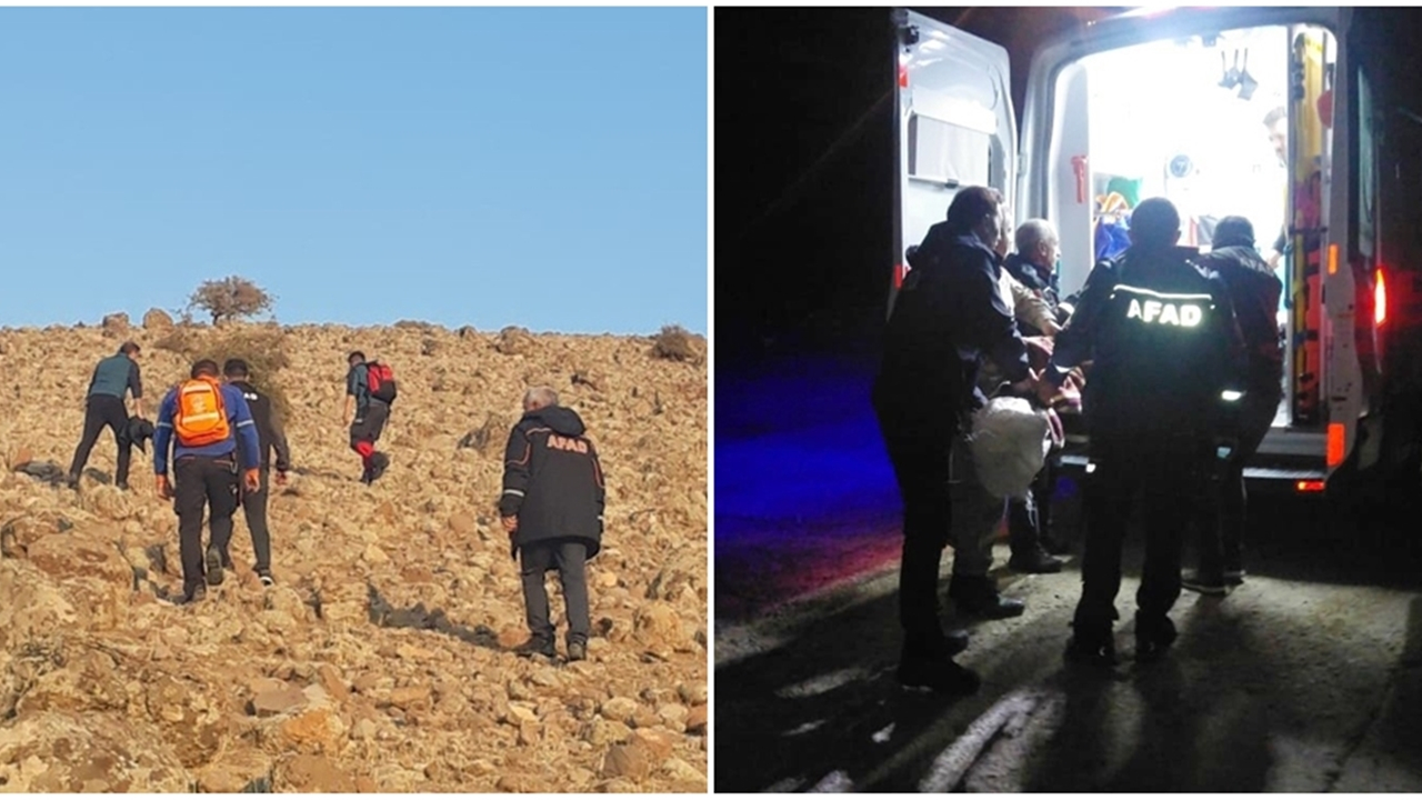 Eşeğiyle uçurumdan düştü...