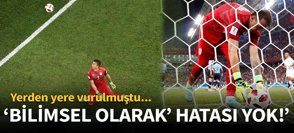 Muslera, yediği golde 'bilimsel olarak' hatasız!