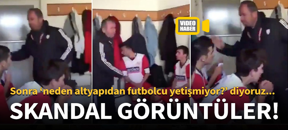 Antrenör, futbolcuları döverek hakaret savurdu!