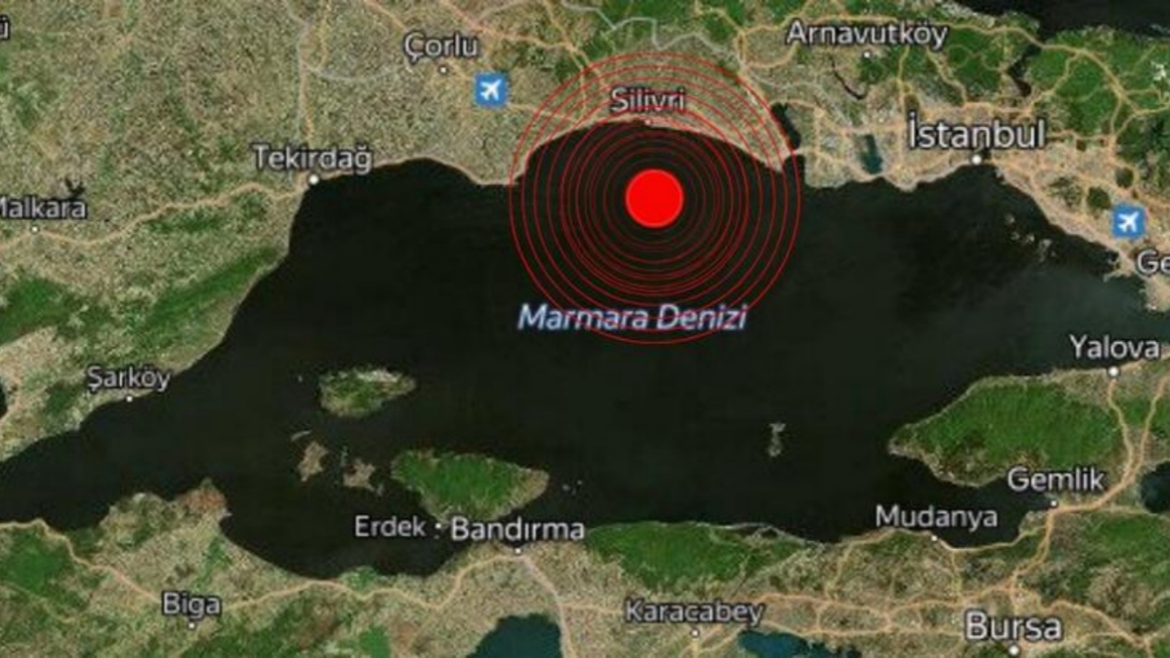Silivri açıklarında deprem!