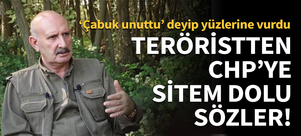 Terörist Sabri Ok'tan CHP'ye sitem dolu sözler!