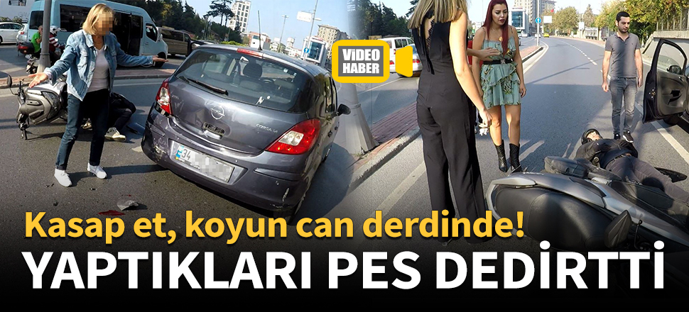 Kaza sonrası yaptıkları pes dedirtti!