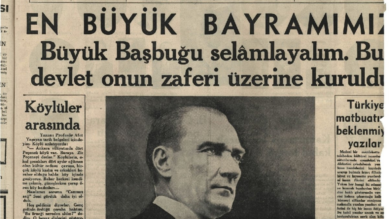Tarihte Cumhuriyet Bayramı manşetleri!