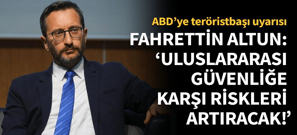 Altun'dan ABD'ye 'Mazlum Kobani' tepkisi!