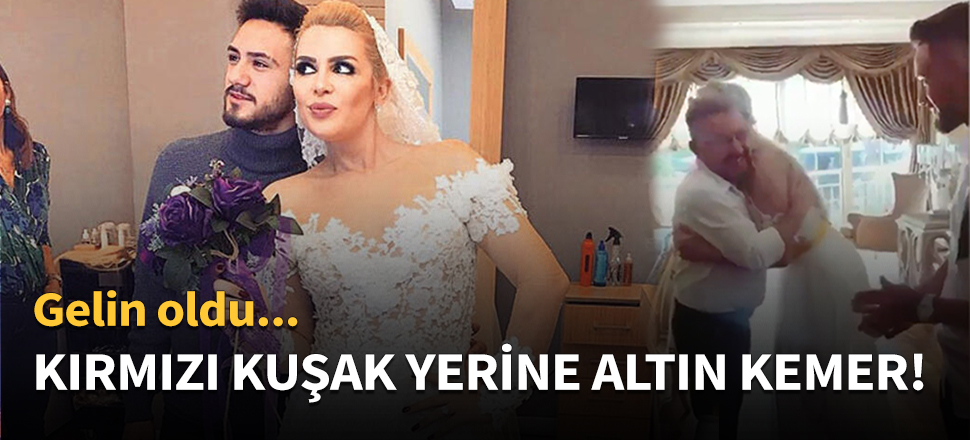 Kırmızı kuşak yerine altın kemer!