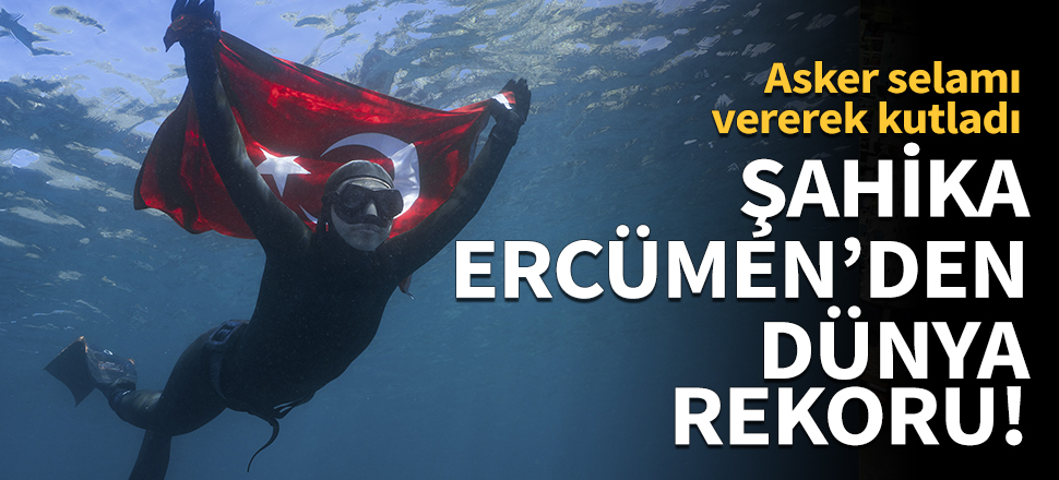 Milli sporcu Şahika Ercümen dünya rekoru kırdı!