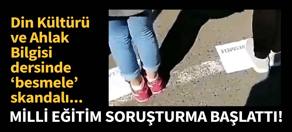 Milli Eğitim'den o görüntüye soruşturma!