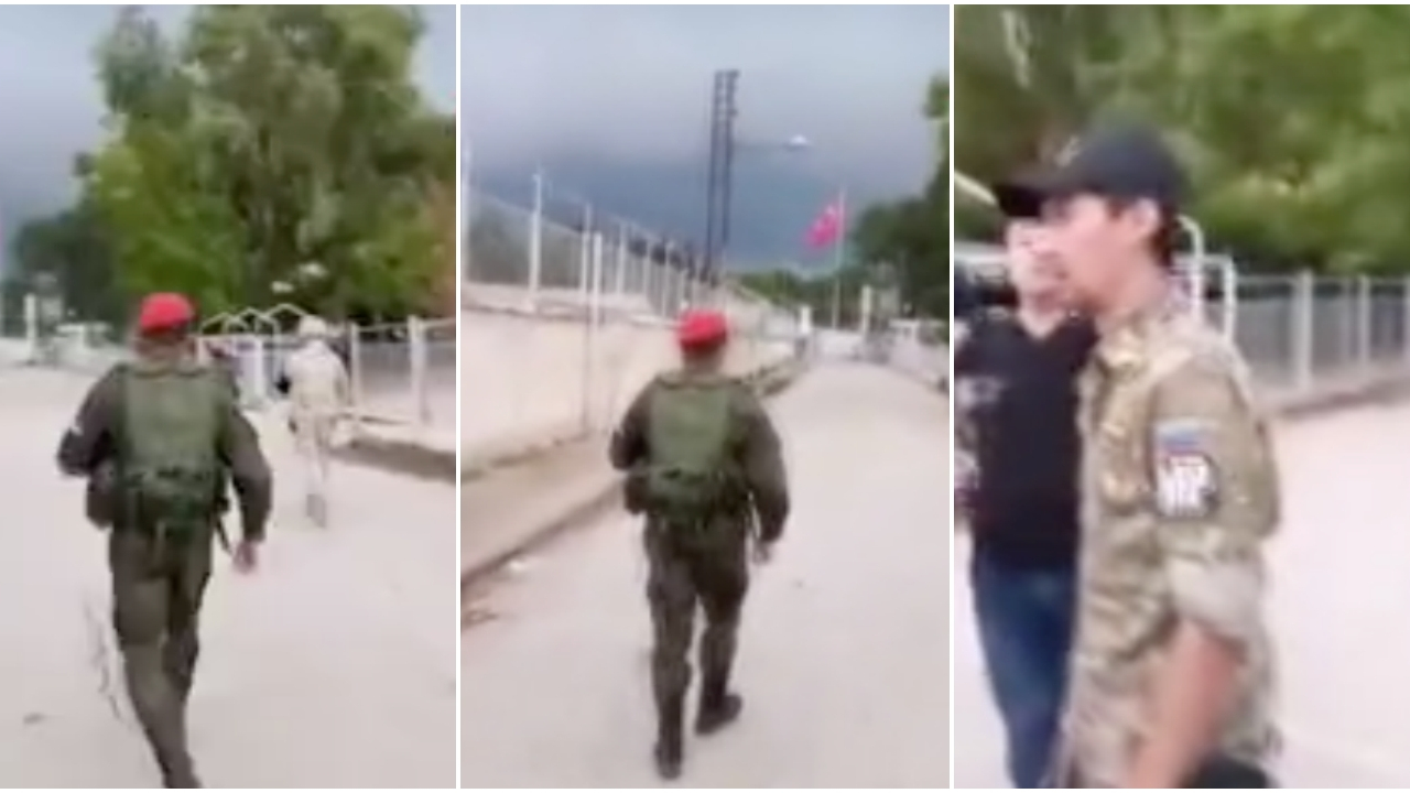 Rus askeri sınırda görevli Mehmetçik'e Türkçe seslendi!