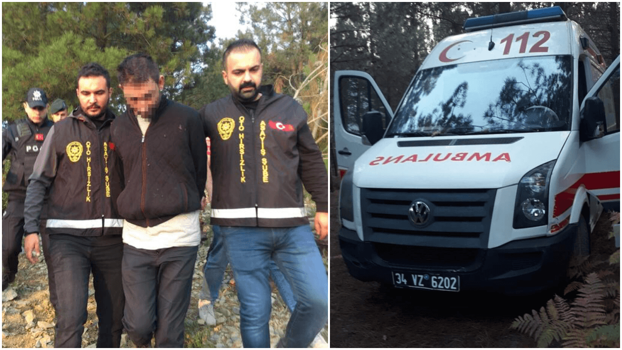 Ambulans çalan zanlı gölü izlerken yakalandı!