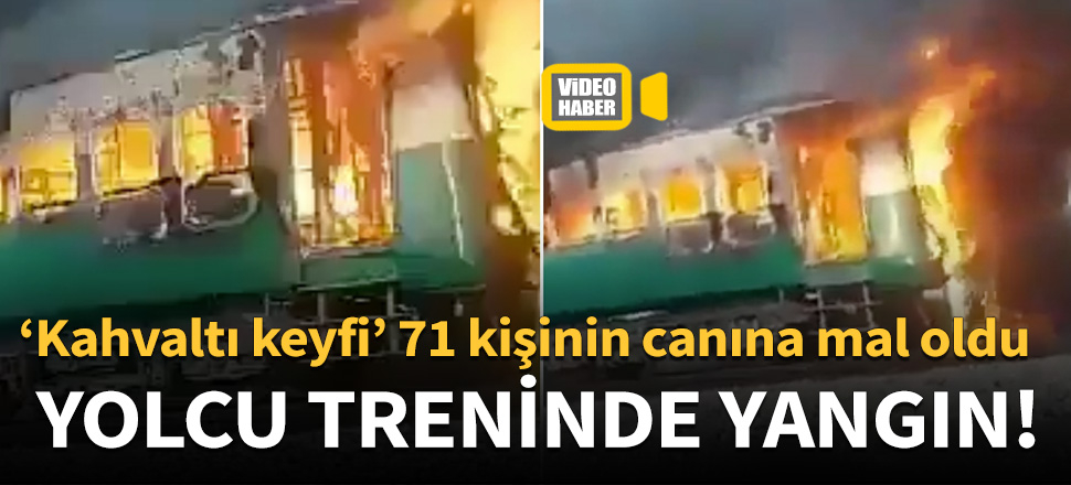 Yolcu treninde yangın çıktı!