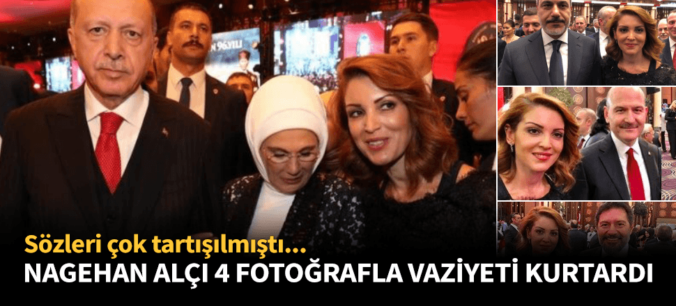Nagehan Alçı vaziyeti dört fotoğrafla kurtardı!