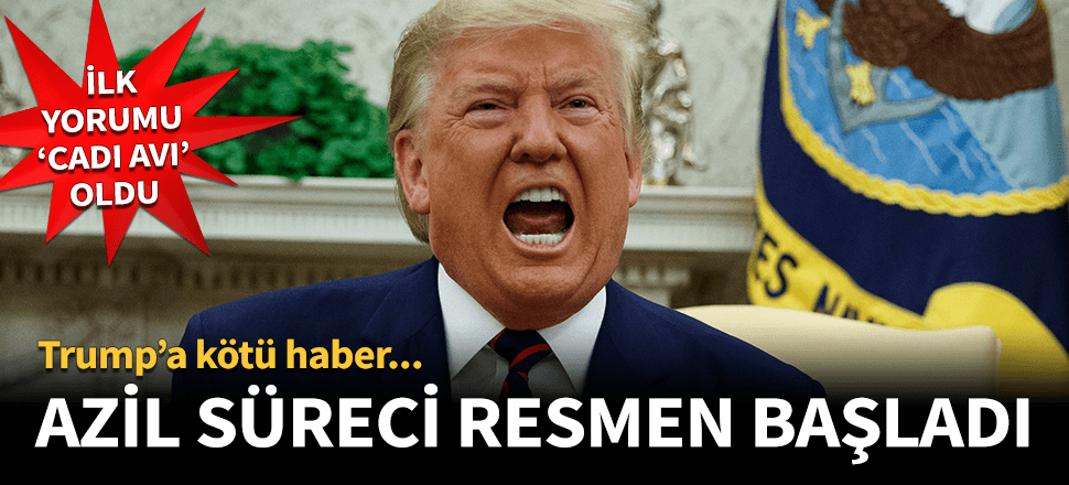 Trump'a kötü haber! Azil süreci resmen başladı...