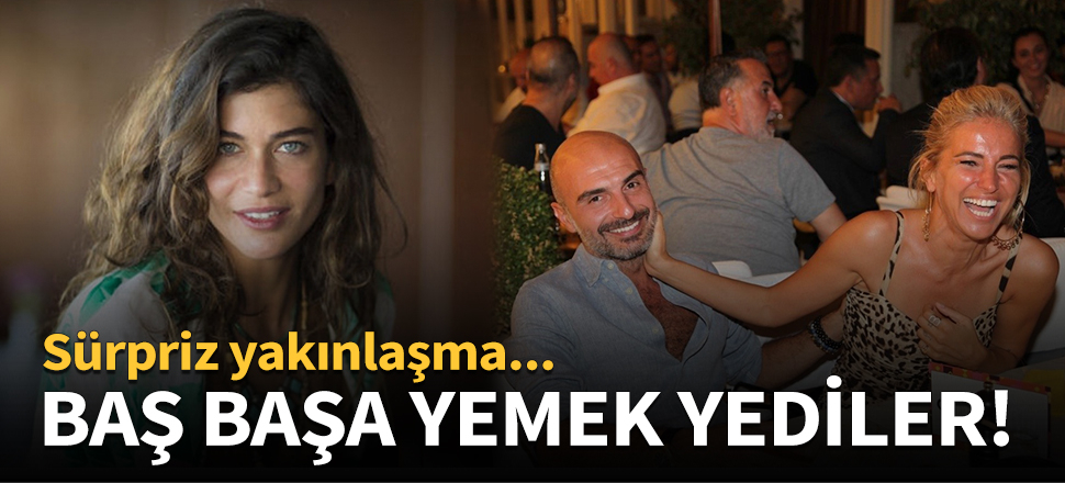 Baş başa yemek yediler!
