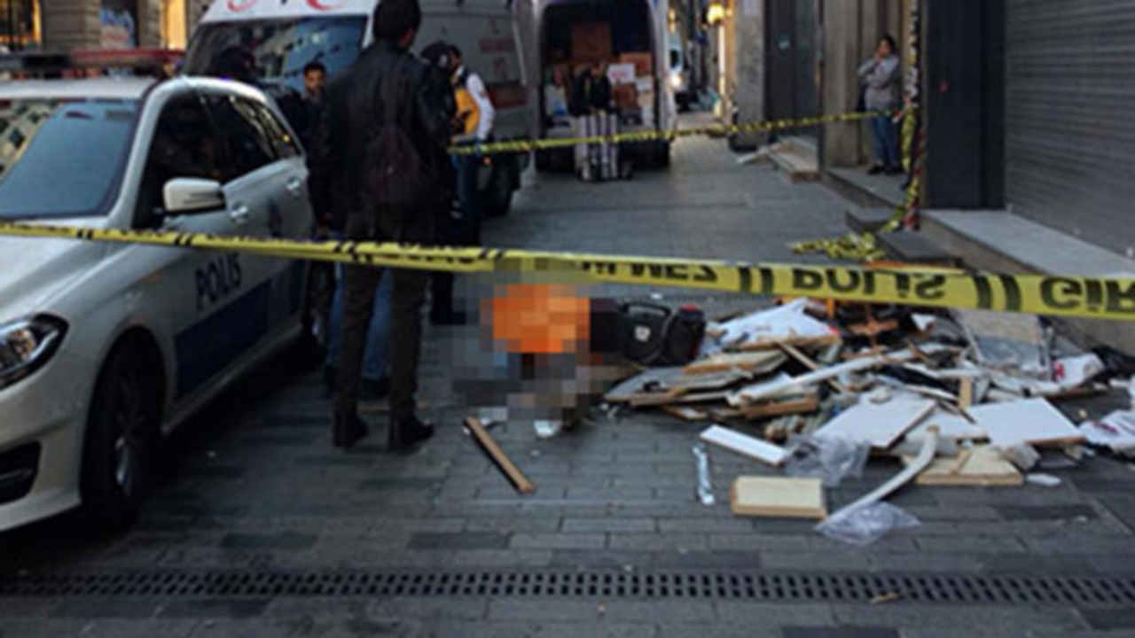 Beyoğlu'nda korkunç ölüm