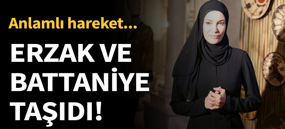 Erzak ve battaniye taşıdı
