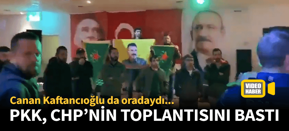 PKK yandaşları İsviçre'de CHP'nin toplantısını bastı!