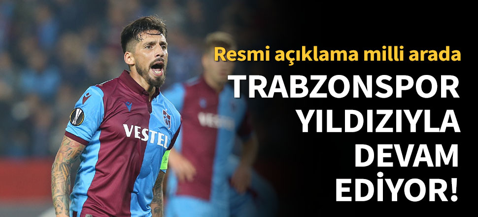 Trabzonspor, Jose Sosa'yla 2 yıl daha dedi!
