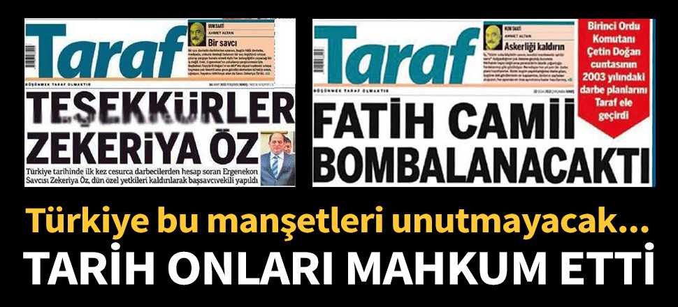 Türkiye bu manşetleri unutmayacak!