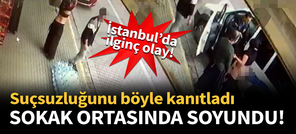 Suçlanınca sokak ortasında soyundu