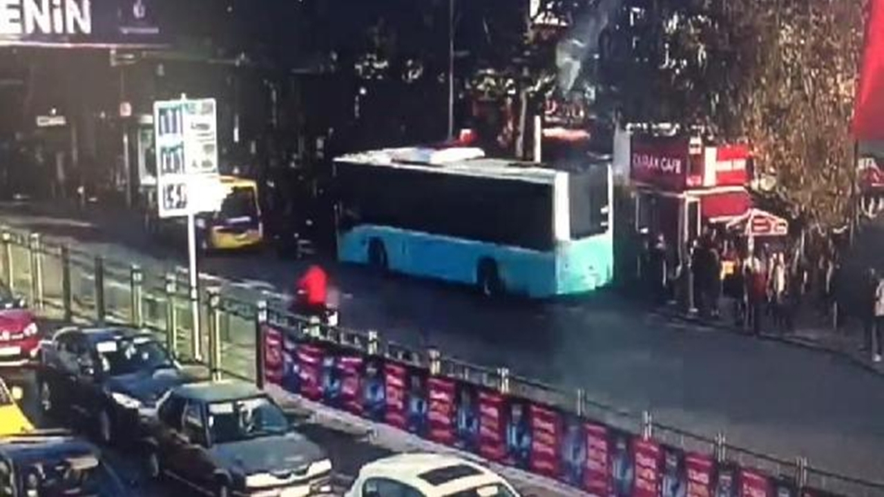 Beşiktaş'taki dehşet anlarının görüntüsü...