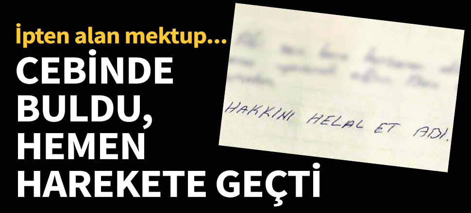 İzmir'de canına kıymak isteyen adamı yazdığı not kurtardı!