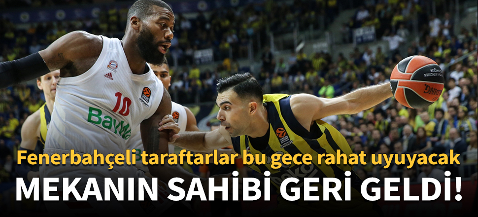 Fenerbahçe Beko kendine geldi!