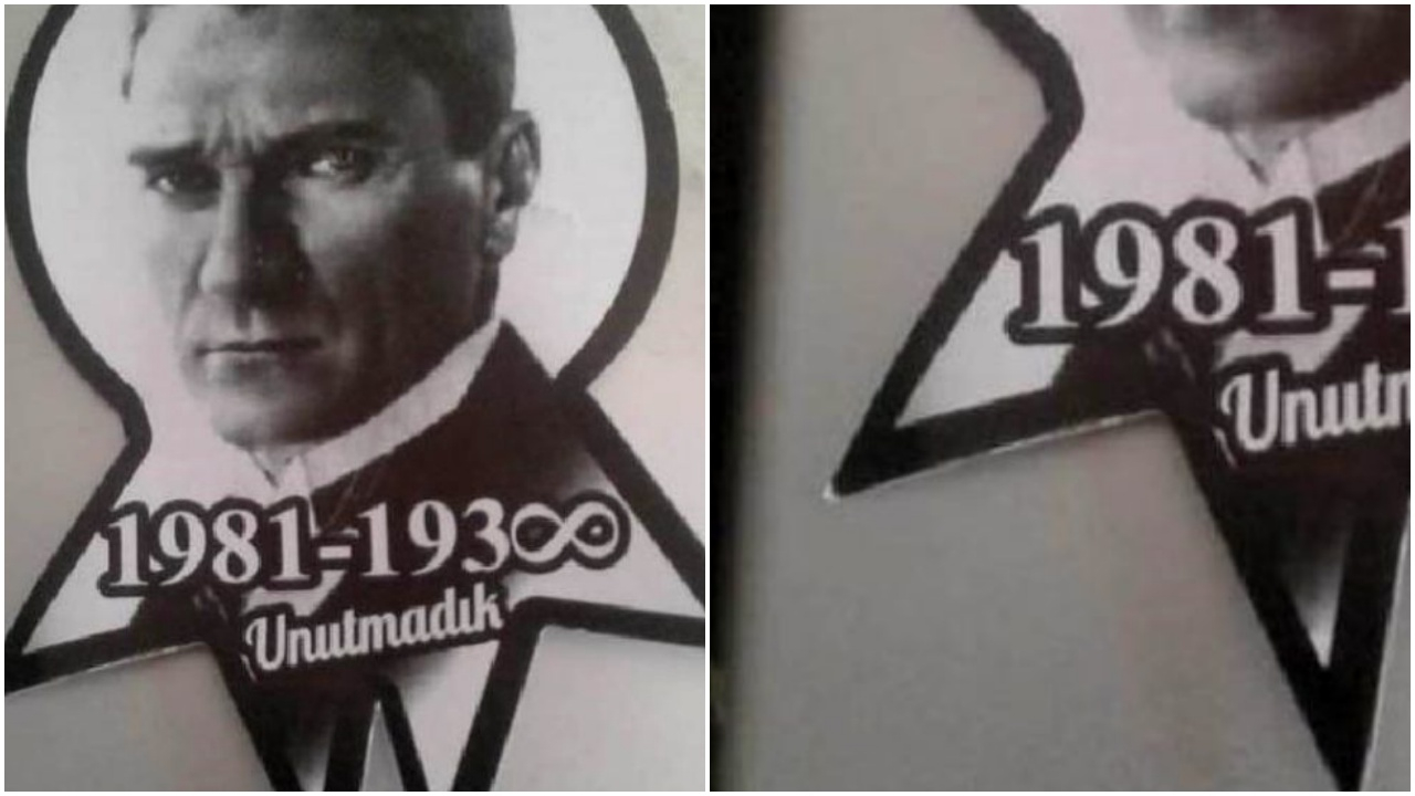 Atatürk'ün doğum yılını yanlış yazdılar!