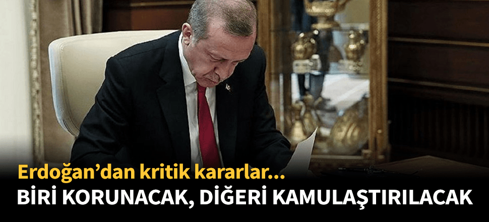 Cumhurbaşkanı Erdoğan'dan o bölge için koruma kararı!