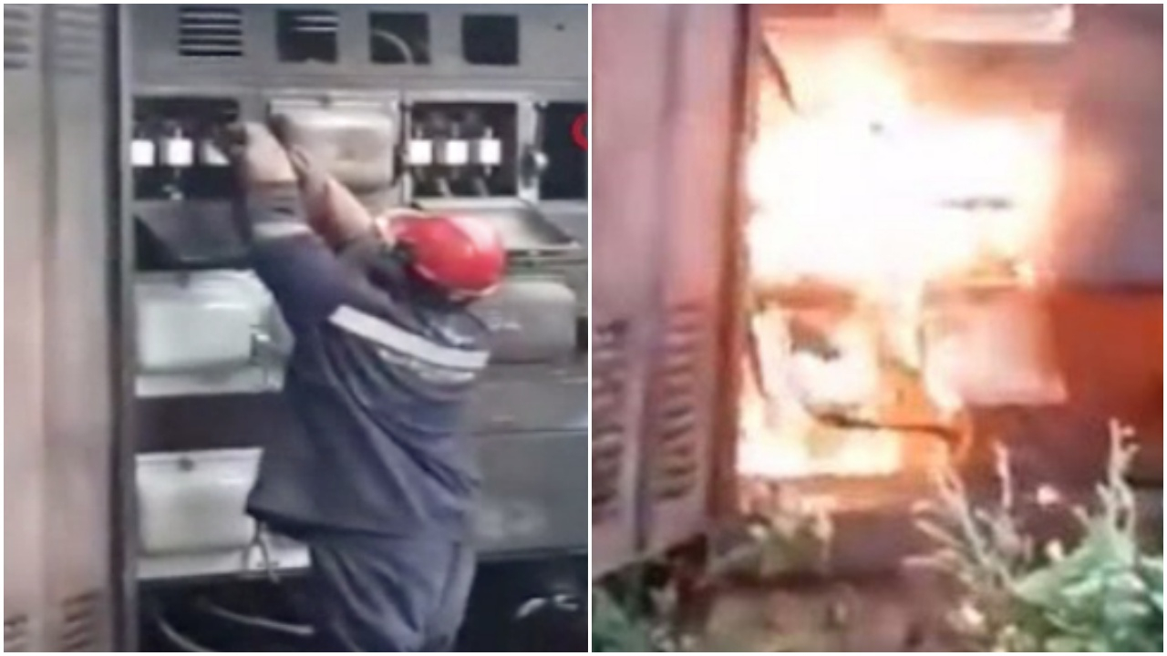 Uyarıya aldırmadı, alevler arasında kaldı!