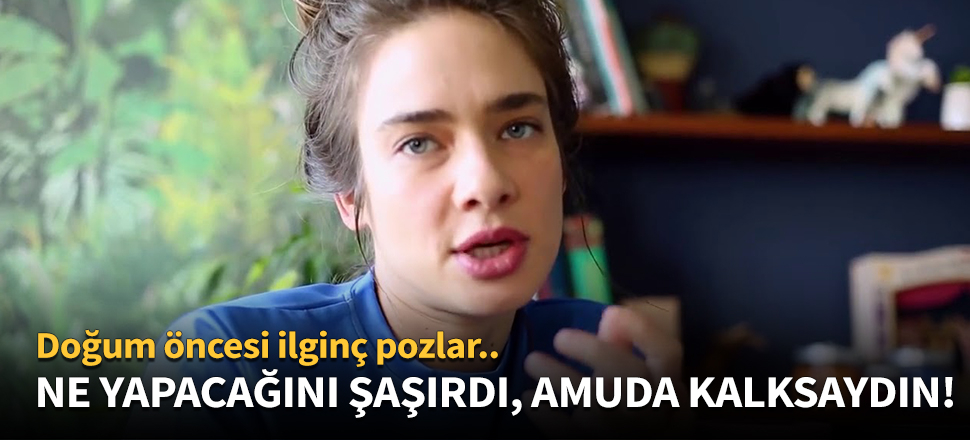 Müge Boz'dan doğum öncesi ilginç pozlar...