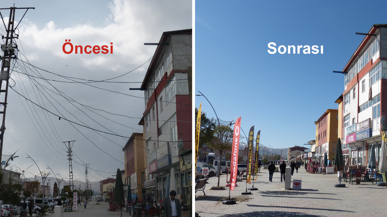 VEDAŞ  elektrik hatlarını yer altına aldı!