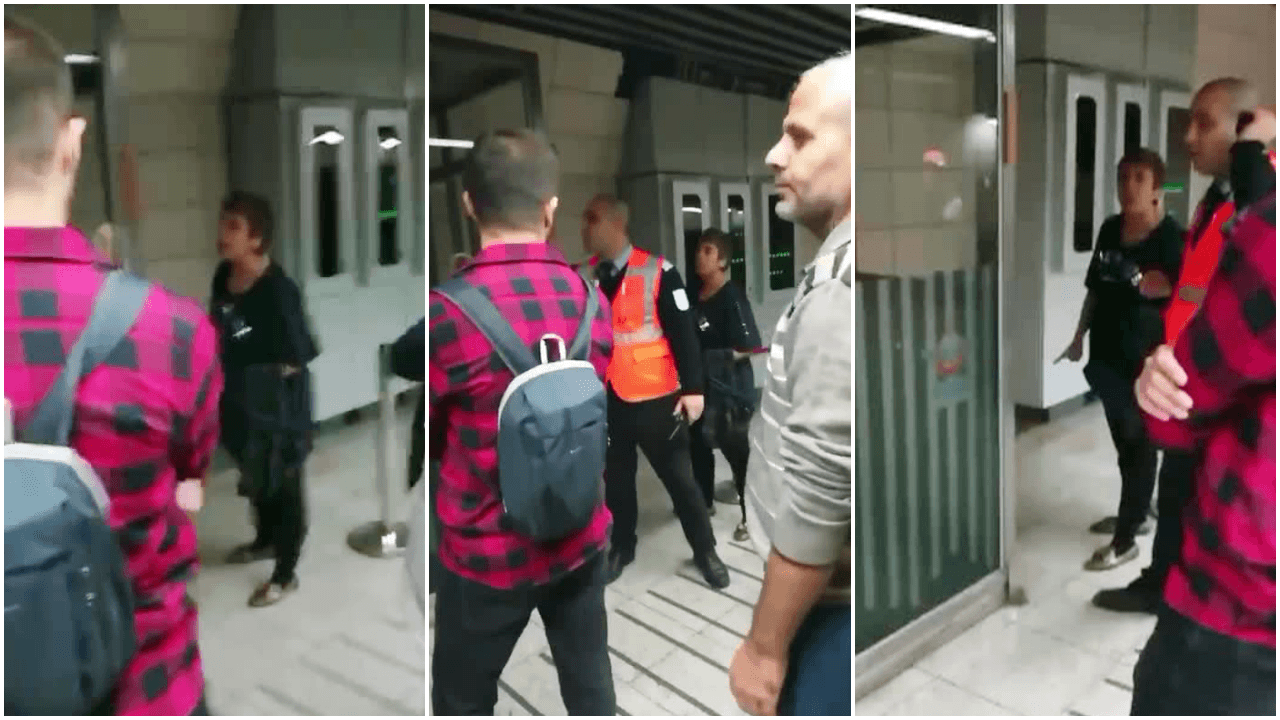 Marmaray'da vatandaşlara hakaretler yağdırdı