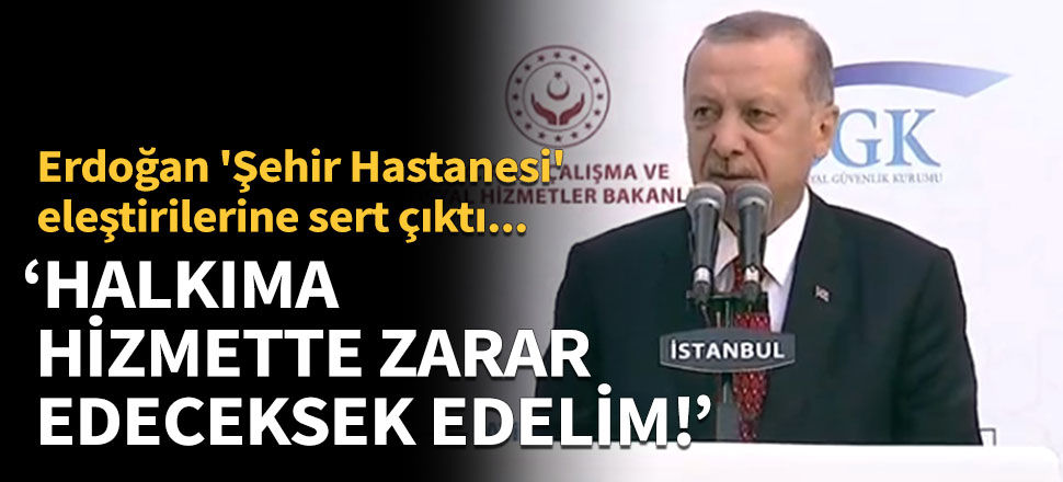 Erdoğan: Halkıma hizmette zarar edeceksek edelim