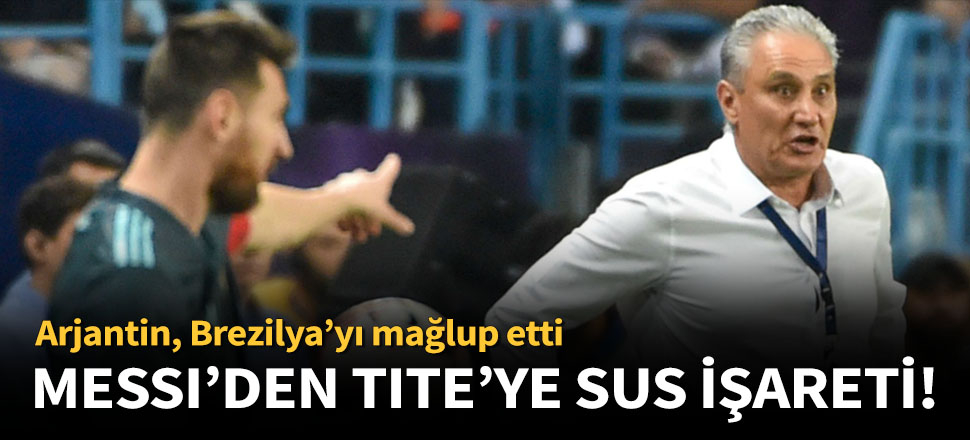 "Messi bana çenemi kapatmamı söyledi!"