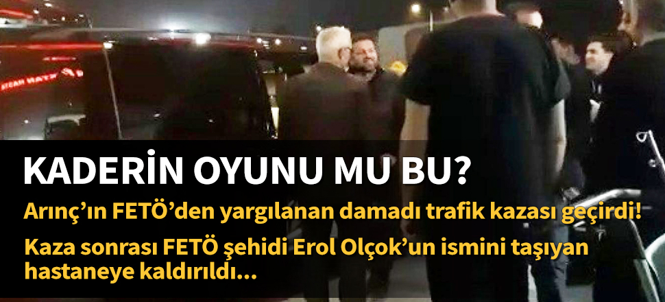 Arınç'ın kızı ve damadı trafik kazası geçirdi