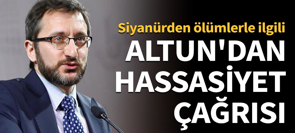 Altun'dan "Toplu intihar kavramı katliamları meşrulaştırır" uyarısı