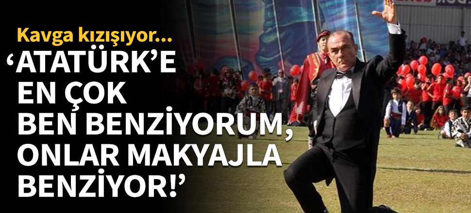 Bir Atatürk benzeri daha çıktı: Onlar makyajlı!