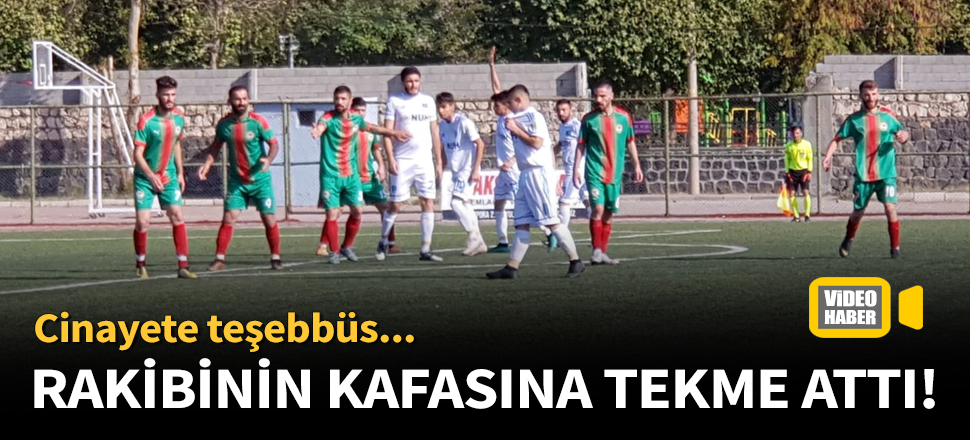 Bölgesel Amatör Lig maçında skandal görüntüler!