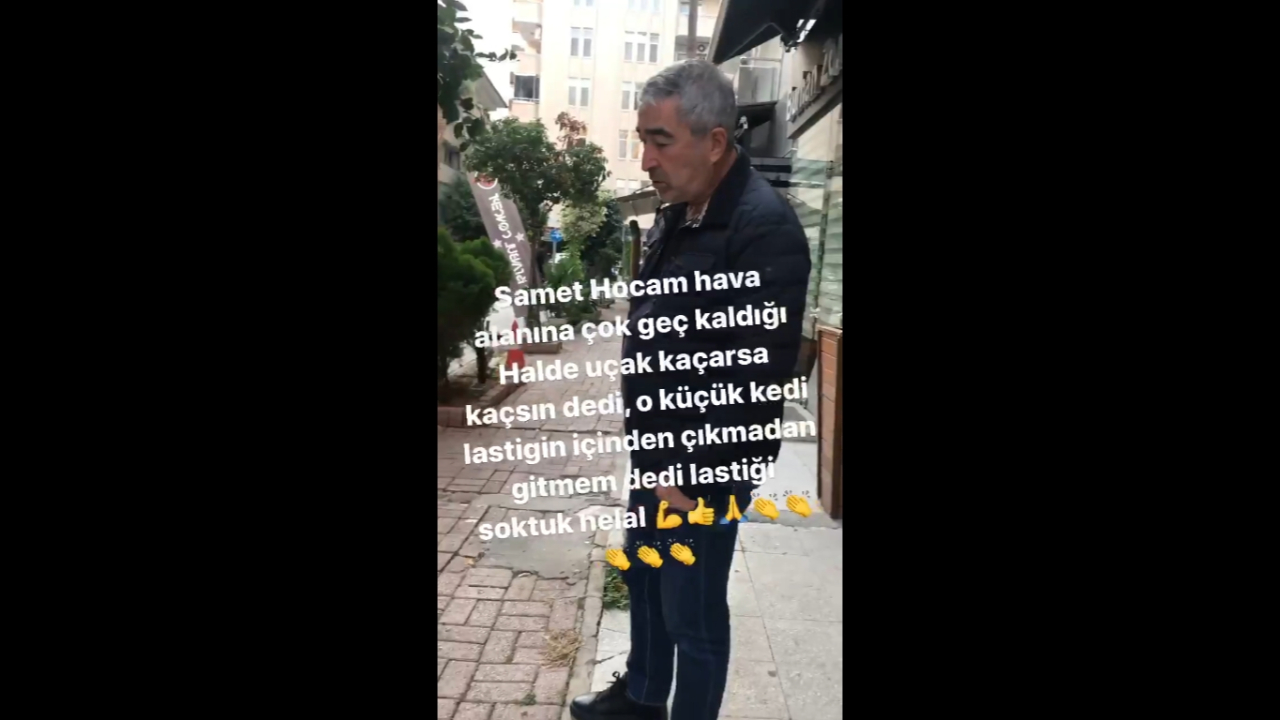 Samet Aybaba'dan örnek davranış!