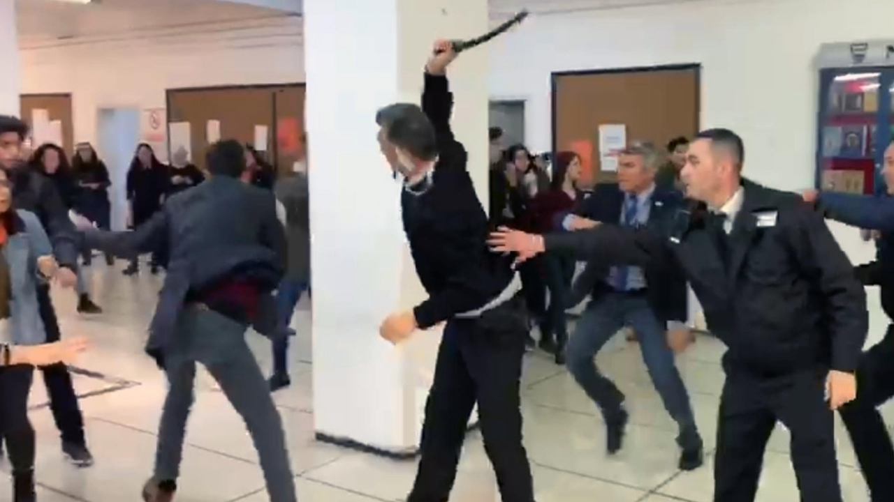 Ankara Üniversitesi'nde öğrencilerle güvenlik arasında gerginlik!