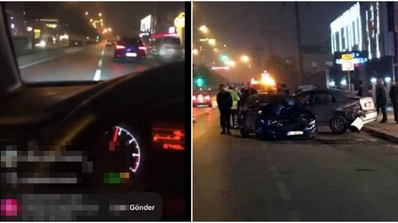 Sosyal medyada canlı yayın yaparken kaza geçirdi!