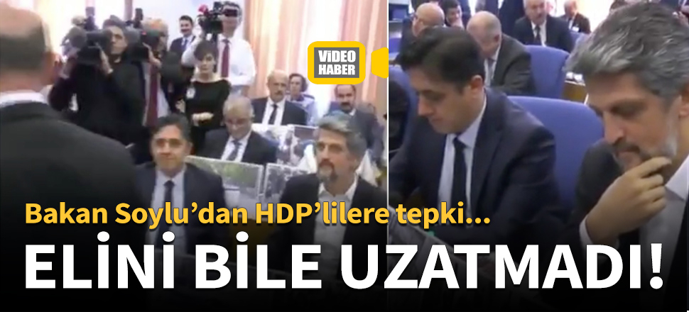 Bakan Soylu, HDP'lilere elini bile uzatmadı!