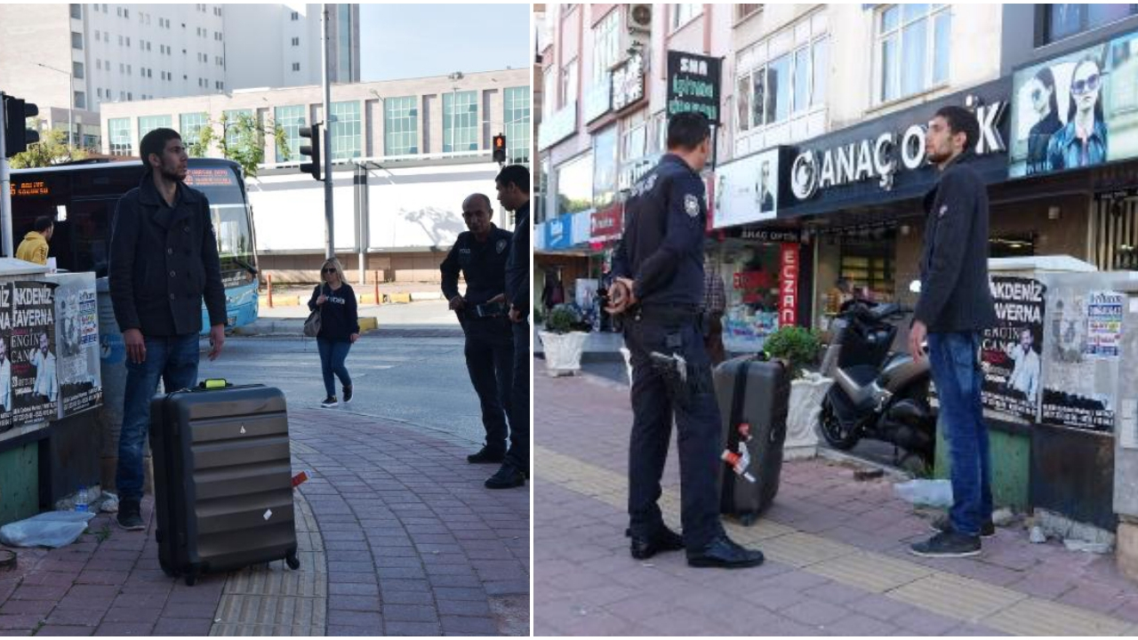 Antalya'da polise tepki vermeyen şahıs hastaneye götürüldü!