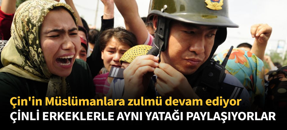 Kadınlar, Çinli erkek görevlilerle aynı yatağı paylaşıyor