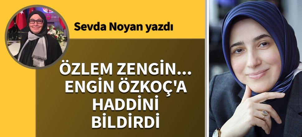 Özlem Zengin... Engin Özkoç'a haddini bildirdi...