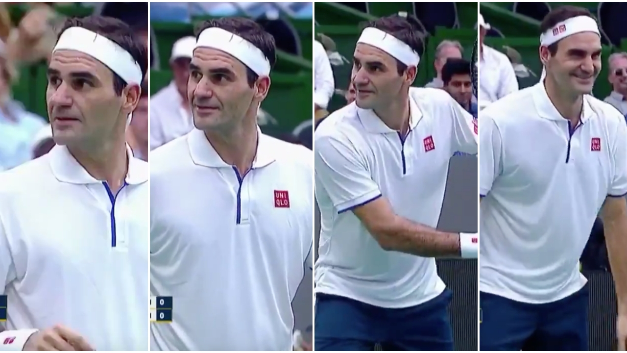 Federer maç esnasında hayranının ricasını kırmadı!